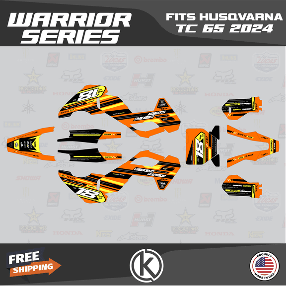 Kalair GFX Graphics Kit for Husqvarna TC65 (2024) Warrior Series