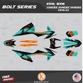 thumbnail image 1 of Kalair GFX Graphics Kit for KTM ENDURO 2-STROKE 150EXC,250EXC and 300EXC (2020-2023) Bolt Series, 1 of 5
