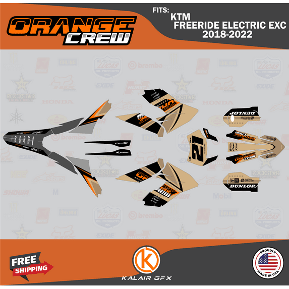 Kalair GFX Graphics Kit for KTM FREERIDE ELECTRIC EXC (2018-2023) Og-crew Series