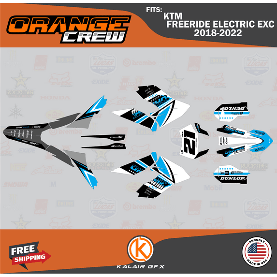 Kalair GFX Graphics Kit for KTM FREERIDE ELECTRIC EXC (2018-2023) Og-crew Series