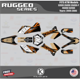 thumbnail image 1 of Kalair GFX Graphics Kit for KTM Motocross 125SX 250SX 250SX-F 450SX 525SX (2005-2006) Rugged Series, 1 of 5