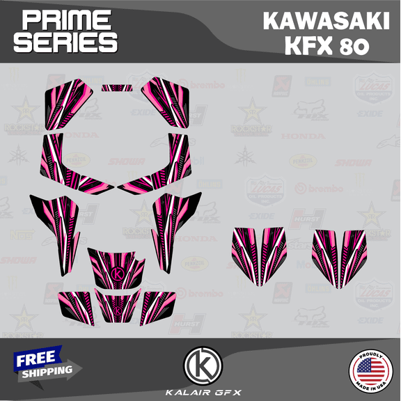 Kalair GFX Graphics Kit for Kawasaki ATV KFX 80 (2003-2006) Prime Series