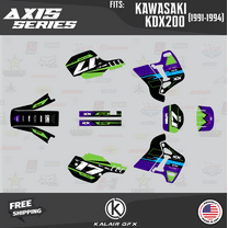 Kalair GFX Graphics Kit for Kawasaki KDX200 (1991-1994) Axis Series