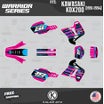 thumbnail image 1 of Kalair GFX Graphics Kit for Kawasaki KDX200 (1991-1994) Warrior Series, 1 of 5