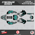 thumbnail image 1 of Kalair GFX Graphics Kit for Kawasaki KLX110 (2002-2009) Cyberware Series, 1 of 5
