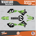 thumbnail image 1 of Kalair GFX Graphics Kit for Kawasaki KLX125 (2003-2007) Warfare Series, 1 of 5