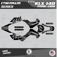 thumbnail image 1 of Kalair GFX Graphics Kit for Kawasaki KLX140 (2008-2018) Cyberware Series, 1 of 5