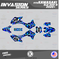thumbnail image 1 of Kalair GFX Graphics Kit for Kawasaki KLX300R (2020-2022) Invasion Series, 1 of 5