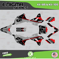 thumbnail image 1 of Kalair GFX Graphics Kit for Kawasaki KX100 (2014-2021) Enigma Series, 1 of 5