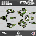 thumbnail image 1 of Kalair GFX Graphics Kit for Kawasaki KX100 UFO RESTYLE (2001-2013) Core Series, 1 of 5