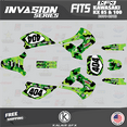 thumbnail image 1 of Kalair GFX Graphics Kit for Kawasaki KX100 UFO RESTYLE (2001-2013) Invasion Series, 1 of 5