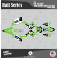 thumbnail image 1 of Kalair GFX Graphics Kit for Kawasaki KX250 POLISPORT RESTYLE (2003-2008) Rail Series, 1 of 5