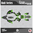 thumbnail image 1 of Kalair GFX Graphics Kit for Kawasaki KX250 POLISPORT RESTYLE (2003-2008) Rail Series, 1 of 1