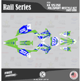 thumbnail image 1 of Kalair GFX Graphics Kit for Kawasaki KX250 POLISPORT RESTYLE (2003-2008) Rail Series, 1 of 5