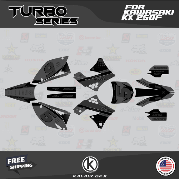 Kalair GFX Graphics Kit for Kawasaki KX250F (2009-2012) Turbo Series
