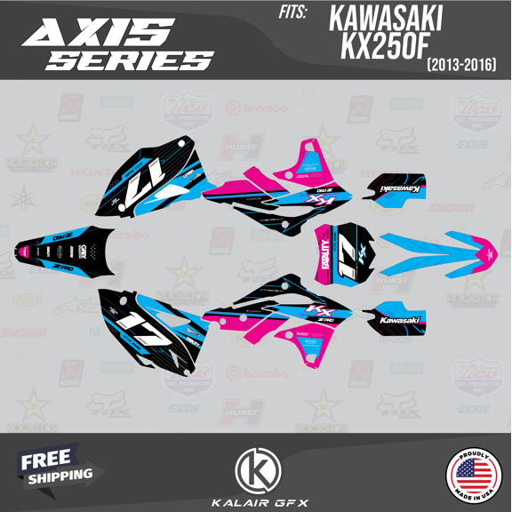 Kalair GFX Graphics Kit for Kawasaki KX250F (2013-2016) Axis Series