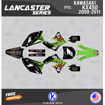 Kalair GFX Graphics Kit for Kawasaki KX450F (2009-2011) Lancaster Series