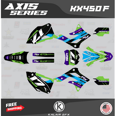 Kalair GFX Graphics Kit for Kawasaki KX450F (2013-2015) Axis Series