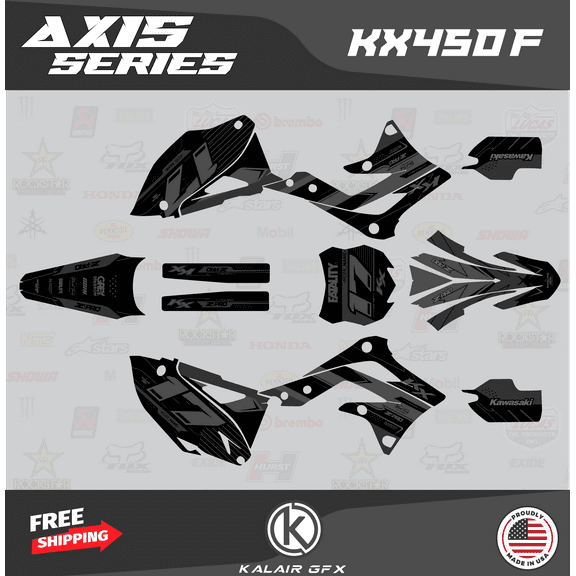 Kalair GFX Graphics Kit for Kawasaki KX450F (2013-2015) Axis Series