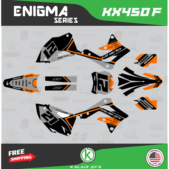 Kalair GFX Graphics Kit for Kawasaki KX450F (2013-2015) Enigma Series