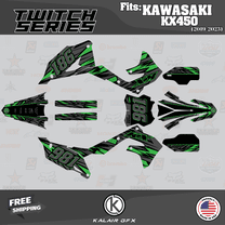 Scarface Sticker Kit Kalair GFX Graphics Kit for Kawasaki KLX300SM (2021-2023) Quantum ...