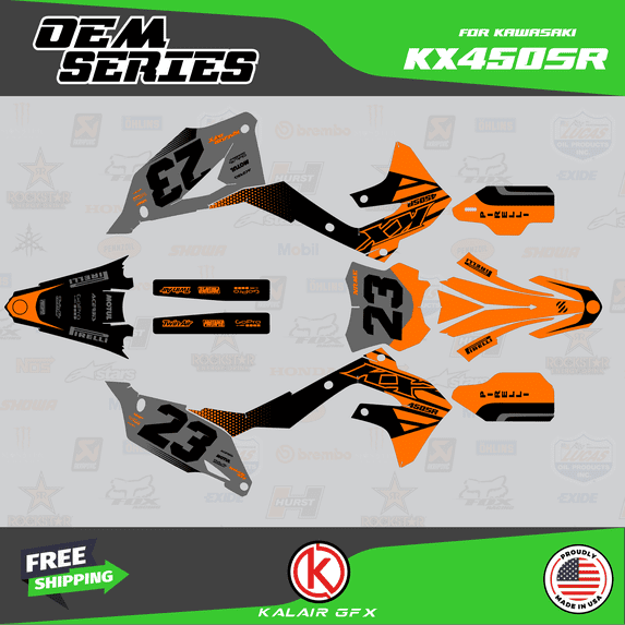 Kalair GFX Graphics Kit for Kawasaki KX450SR (2022+) Oem Series