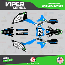 Scarface Sticker Kit Kalair GFX Graphics Kit for Kawasaki KLX300SM (2021-2023) Quantum ...