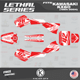 thumbnail image 1 of Kalair GFX Graphics Kit for Kawasaki KX60 (1984-2004) Lethal Series, 1 of 5
