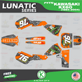 thumbnail image 1 of Kalair GFX Graphics Kit for Kawasaki KX60 (1984-2004) Lunatic Series, 1 of 5