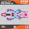 thumbnail image 1 of Kalair GFX Graphics Kit for Kawasaki KX65 (1999-2023) Split Series, 1 of 1