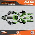 thumbnail image 1 of Kalair GFX Graphics Kit for Kawasaki KX65 (1999-2024) Orange-crew Series, 1 of 5