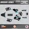 thumbnail image 1 of Kalair GFX Graphics Kit for Kawasaki KX80 (1998-2004) Division Series, 1 of 1
