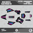 thumbnail image 1 of Kalair GFX Graphics Kit for Kawasaki KX80 (1998-2004) Rebel Series, 1 of 5