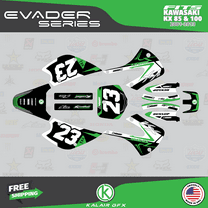 Kalair GFX Graphics Kit for Kawasaki KX85 (2001-2013) Evader Series