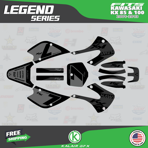 Kalair GFX Graphics Kit for Kawasaki KX85 (2001-2013) Legend Series