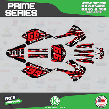 Kalair GFX Graphics Kit for Kawasaki KX85 (2001-2013) Prime Series