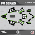 thumbnail image 1 of Kalair GFX Graphics Kit for Kawasaki KX85 (2014-2021) Fh Series, 1 of 5