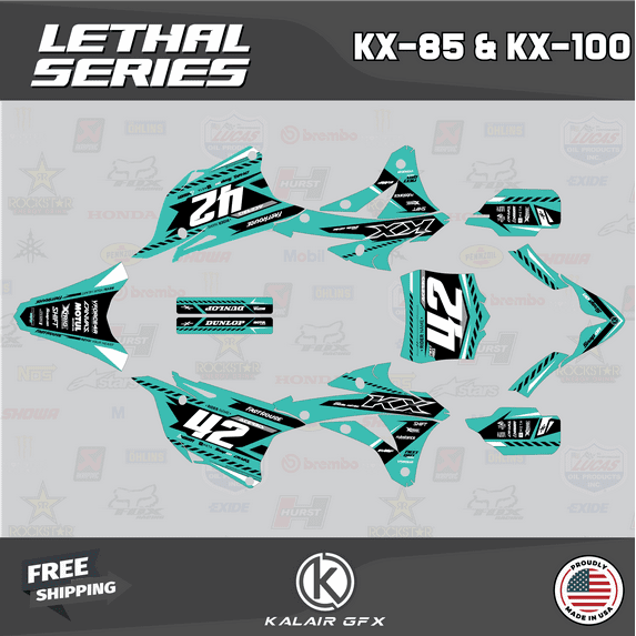 Kalair GFX Graphics Kit for Kawasaki KX85 (2014-2021) Lethal Series