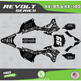 thumbnail image 1 of Kalair GFX Graphics Kit for Kawasaki KX85 (2014-2021) Revolt Series, 1 of 5