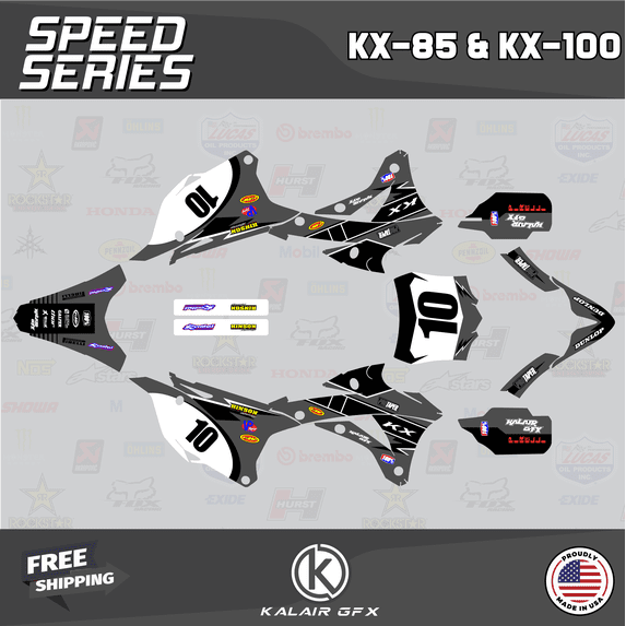 Kalair GFX Graphics Kit for Kawasaki KX85 (2014-2021) Speed Series
