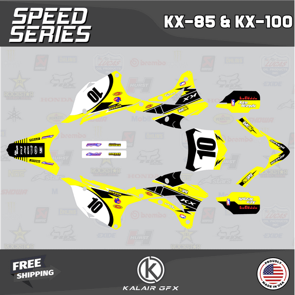 Kalair GFX Graphics Kit for Kawasaki KX85 (2014-2021) Speed Series