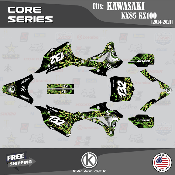 Kalair GFX Graphics Kit for Kawasaki KX85 (2014-2023) Core Series