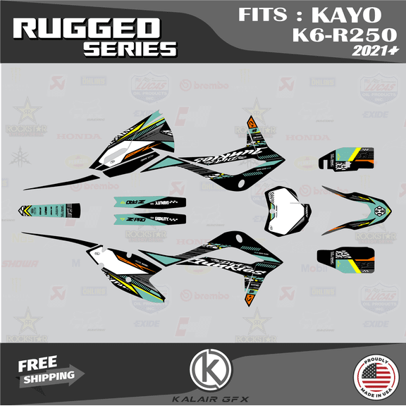Kalair GFX Graphics Kit for Kayo K6-R250 (2021+) Rugged Series