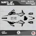 thumbnail image 1 of Kalair GFX Graphics Kit for Kayo K6-R250 (2021+) Surfs-up Series, 1 of 5