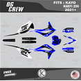 thumbnail image 1 of Kalair GFX Graphics Kit for Kayo K6EFI 250 Dirt Bike (2021+) Og-crew Series, 1 of 5