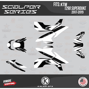 Kalair GFX Graphics Kit for Ktm 1290 SUPER DUKE (2017-2018) Scalper Series