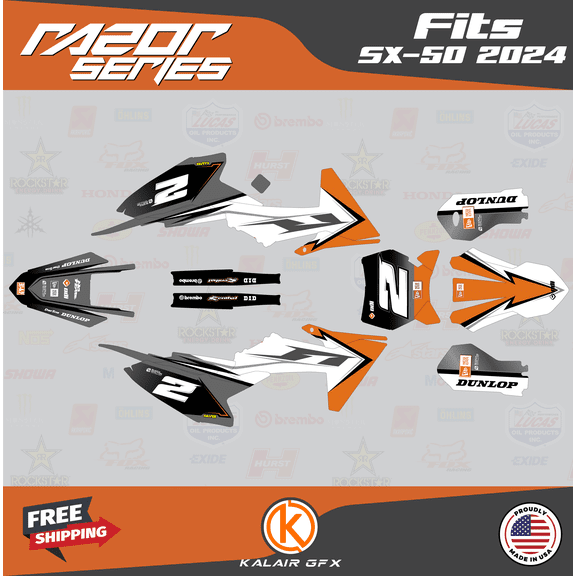 Kalair GFX Graphics Kit for Ktm 50SX (2024) Razor Series