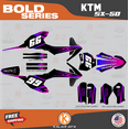 thumbnail image 1 of Kalair GFX Graphics Kit for Ktm 50SX MINI Bold Series, 1 of 5