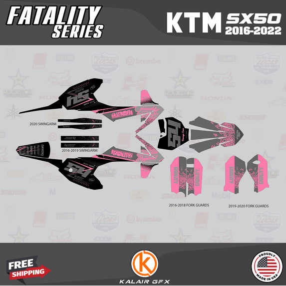 Kalair GFX Graphics Kit for Ktm 50SX MINI Fatality Series