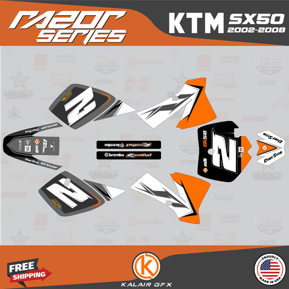 Kalair GFX Graphics Kit for Ktm 50SX MINI Razor Series